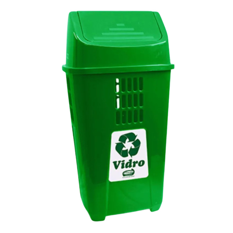Lixeira Plástica Basculante 50L Plasvale
