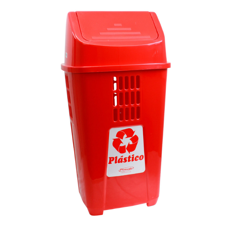 Lixeira Plástica Basculante 50L Plasvale