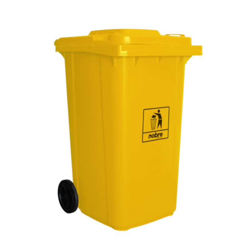 Coletora Plástica 240L Amarela Nobre