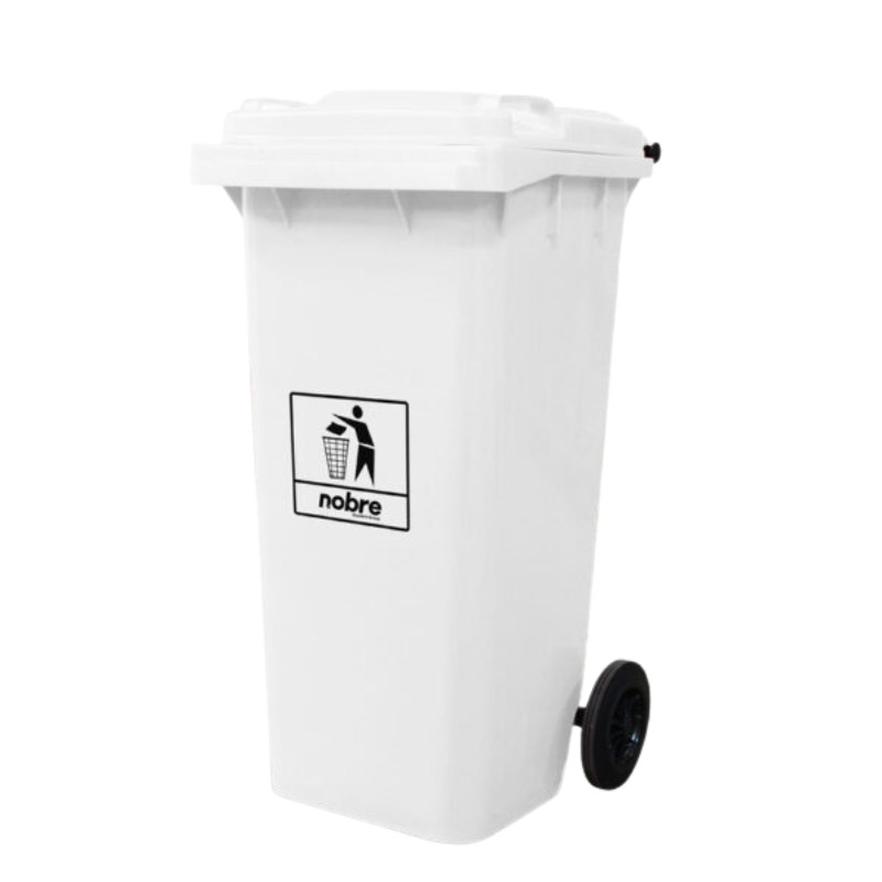 Coletora Plástica 120L Branca Nobre