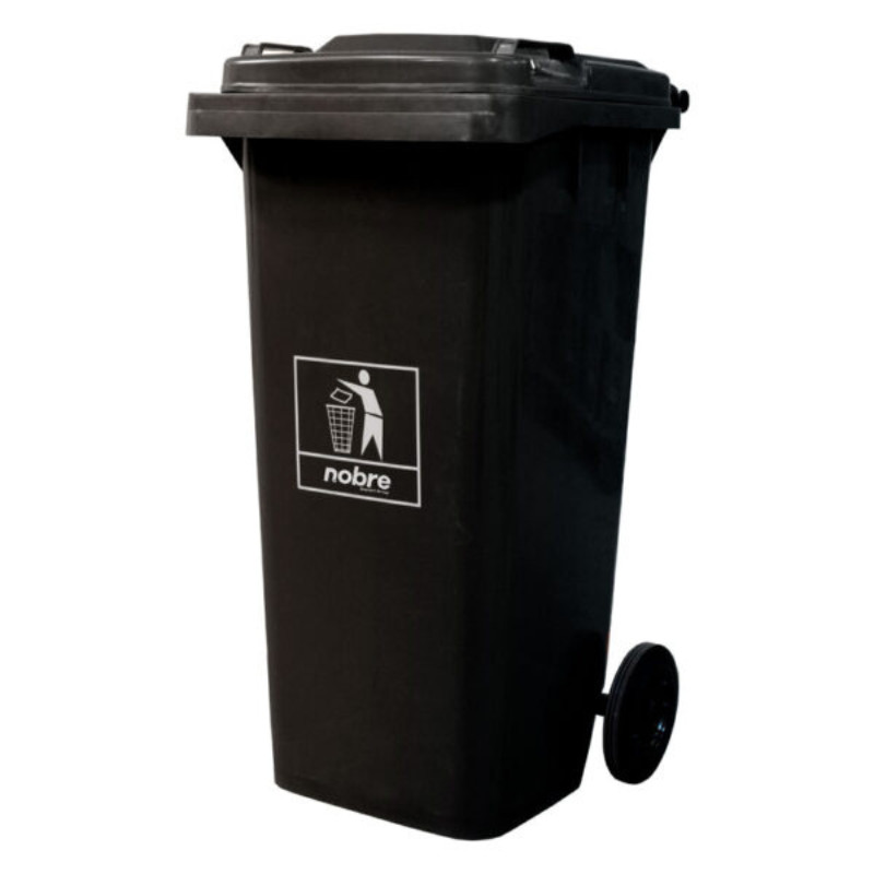 Coletora Plástica 120L Preta Nobre