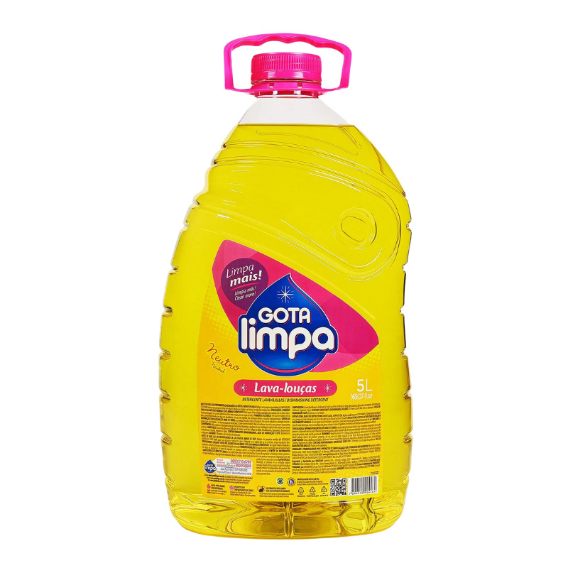 Detergente Líquido Neutro 5L Gota Limpa