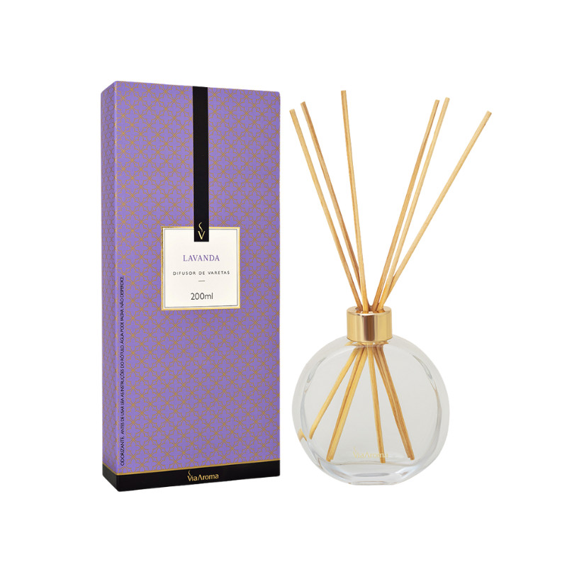 Difusor de Varetas 200ml Lavanda Via Aroma