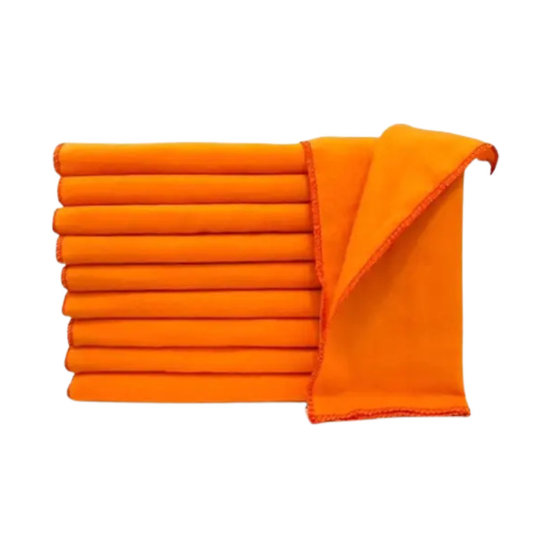 Flanela Laranja 28cm x 38cm Nobre