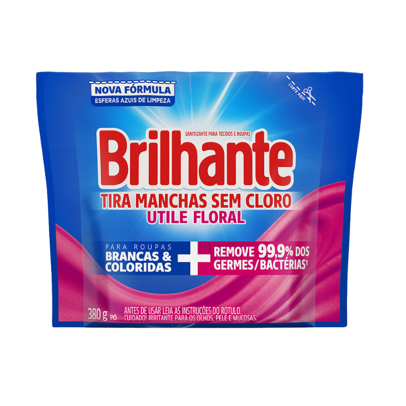 Tira Manchas Utile Floral 380g Pó Brilhante
