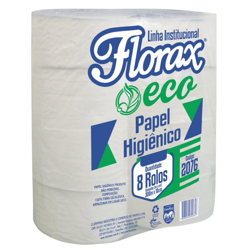 Papel Higiênico rolão eco 300m Claramax