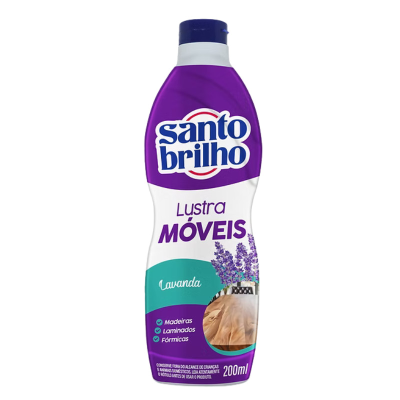 Lustra Móveis 200ml Santo Brilho