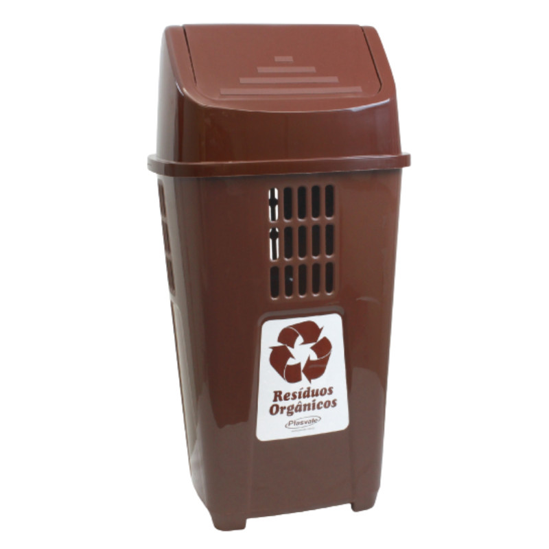 Lixeira Plástica Basculante 50L Plasvale
