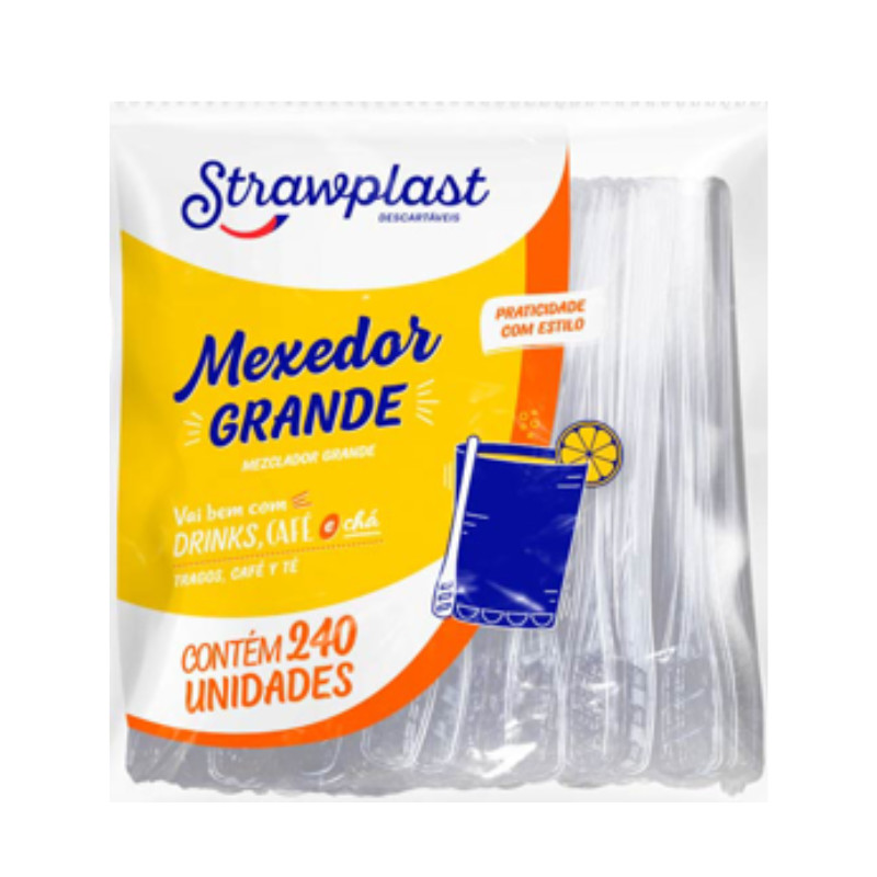 Mexedor Descartável Grande Strawplast