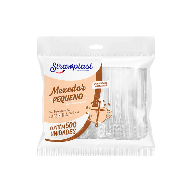 Mexedor Descartável Pequeno Strawplast