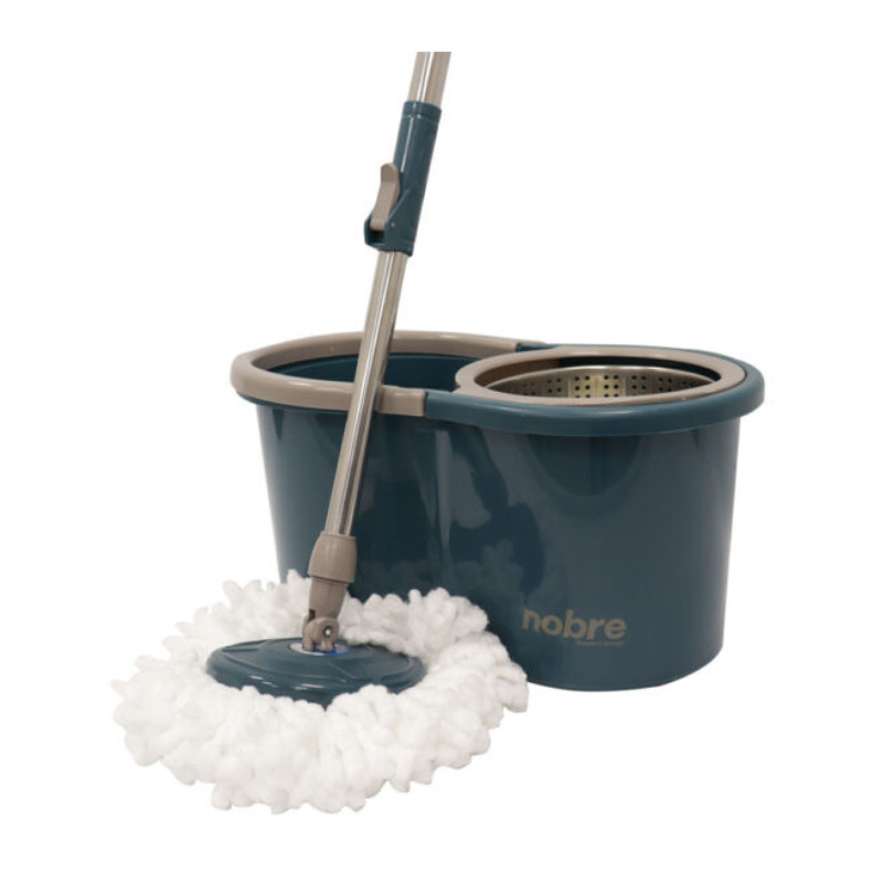Mop Rotatório com Cesto inox 13 litros Nobre