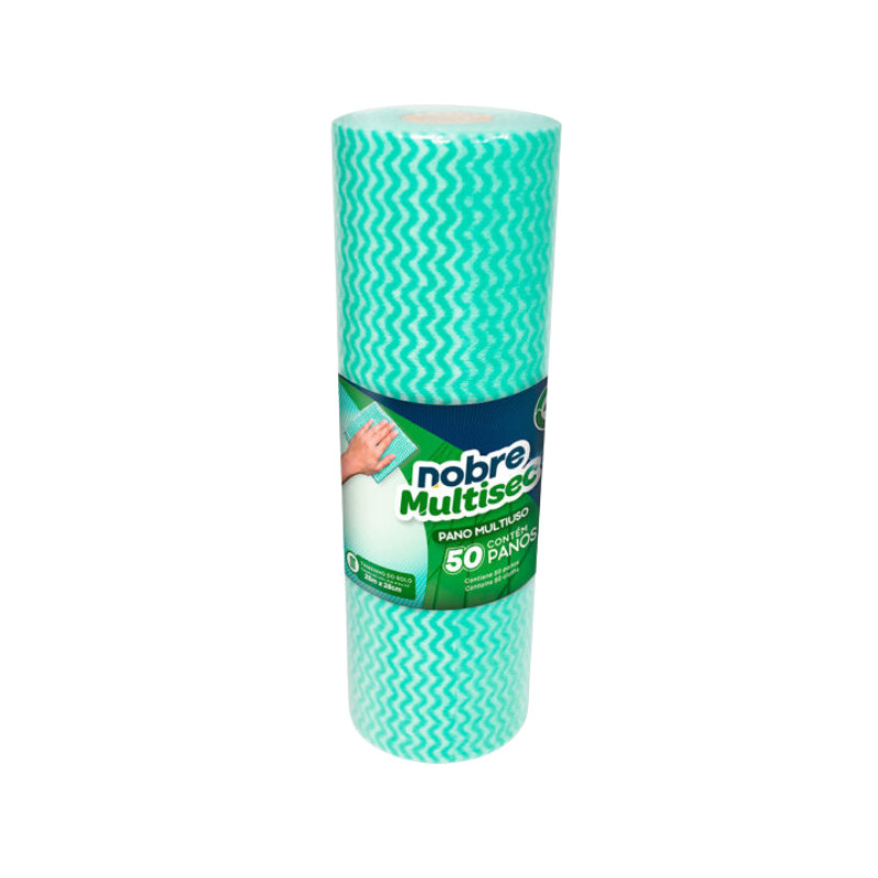Pano Multiuso Slim 28cm x 25m verde Nobre