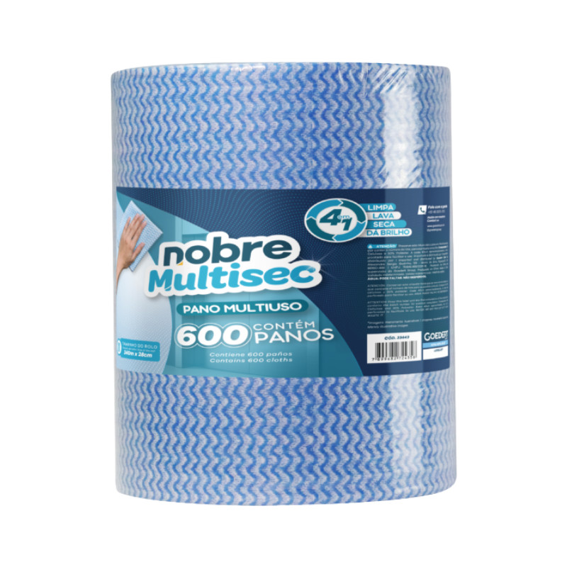 Pano Multiuso Slim 28cm x 240m Azul Nobre