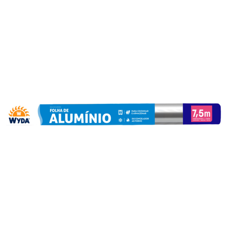 Papel alumínio 30cm x 7,5m Wyda