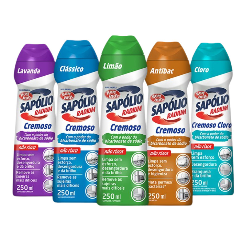 Sapólio Radium Cremoso 250ml Bombril