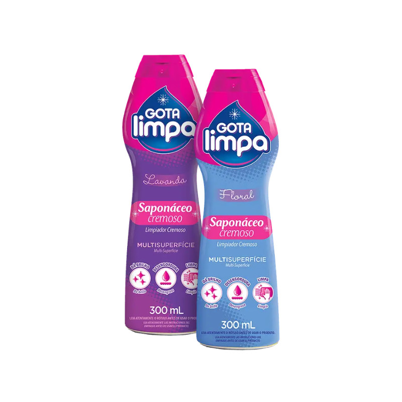 Saponáceo Cremoso 300ml Gota Limpa
