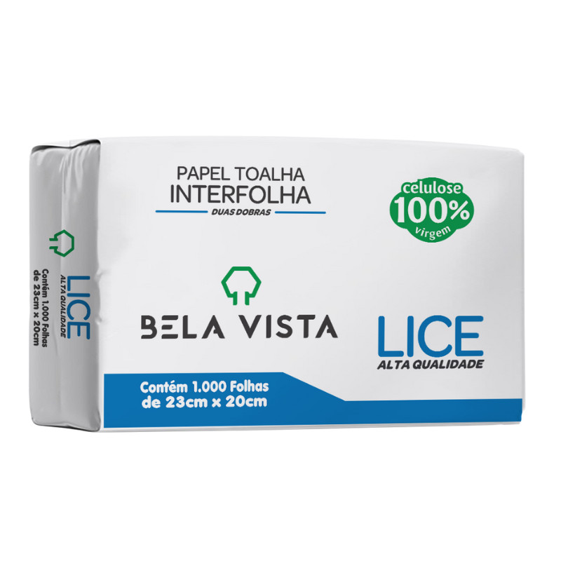 Papel Toalha Interfolha Lice 23x20cm Bela Vista