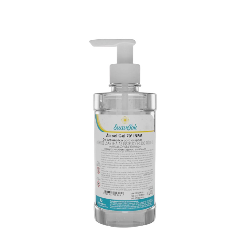 Álcool Gel 70º INPM 420g Suave Tok