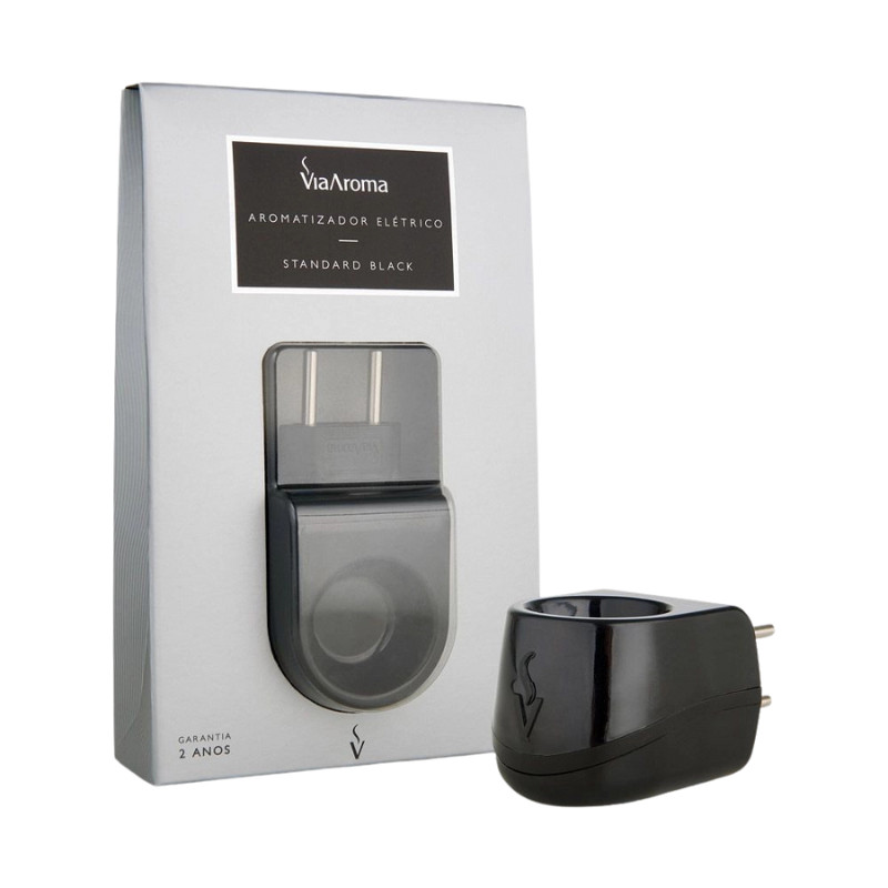 Difusor Aromatizador Elétrico Standard Black Via Aroma