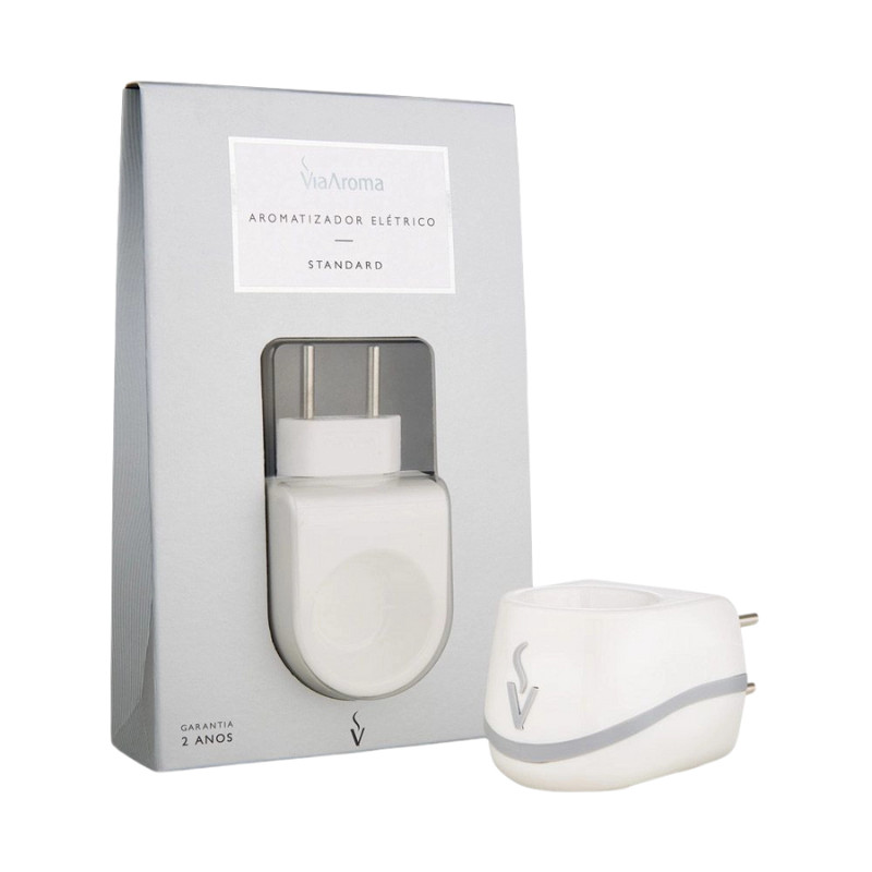 Difusor Aromatizador Elétrico Standard Branco Via Aroma