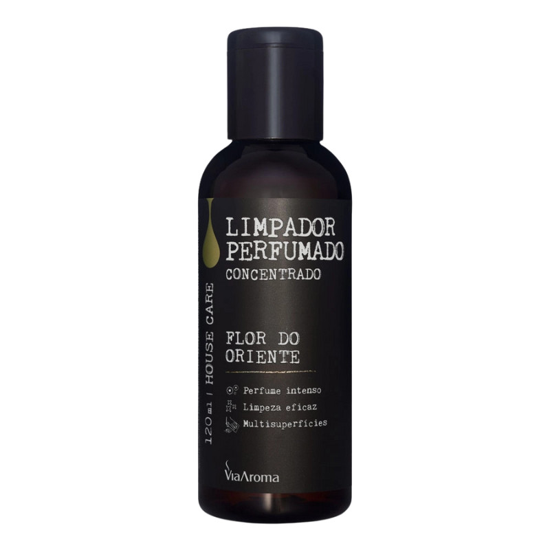 Limpador Perfumado Concentrado Via Aroma 120ml Flor do Oriente