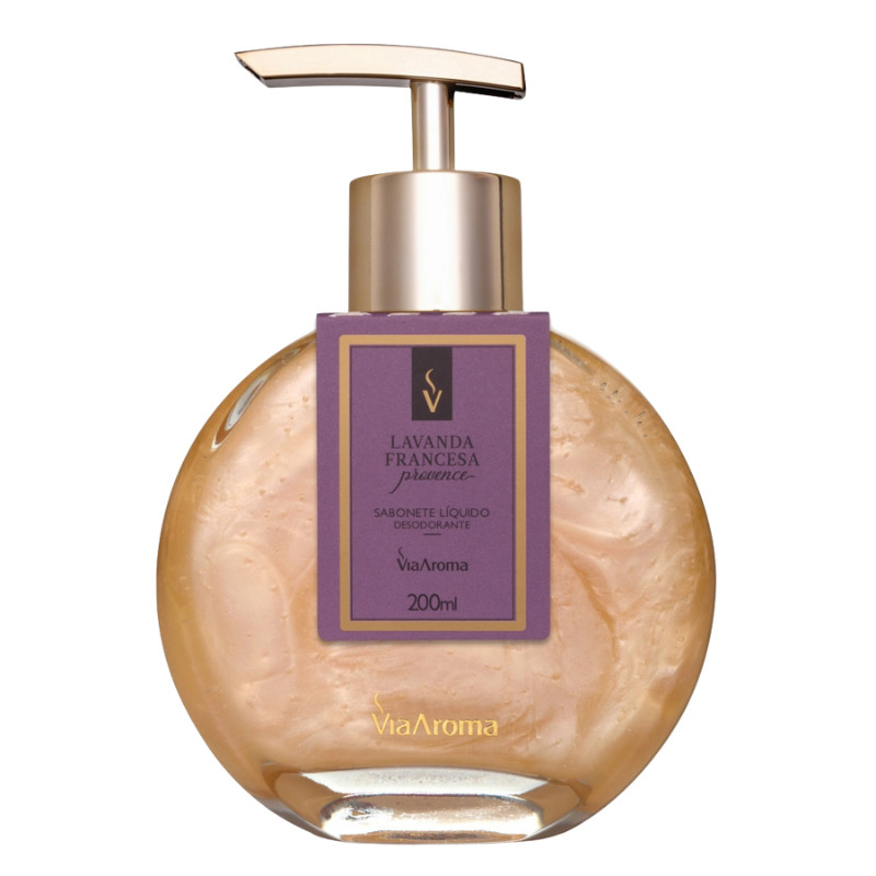 Sabonete Líquido 200ml Via Aroma Lavanda Francesa