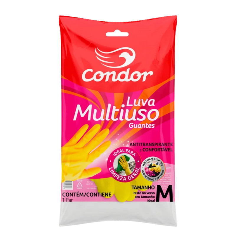 Luva Multiuso P/M/G Amarela Condor