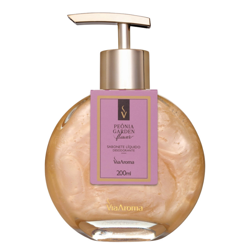 Sabonete Líquido 200ml Via Aroma Peônia Garden