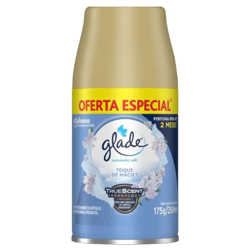 Refil de purificador Glade 175g/269ml Toque de Maciez