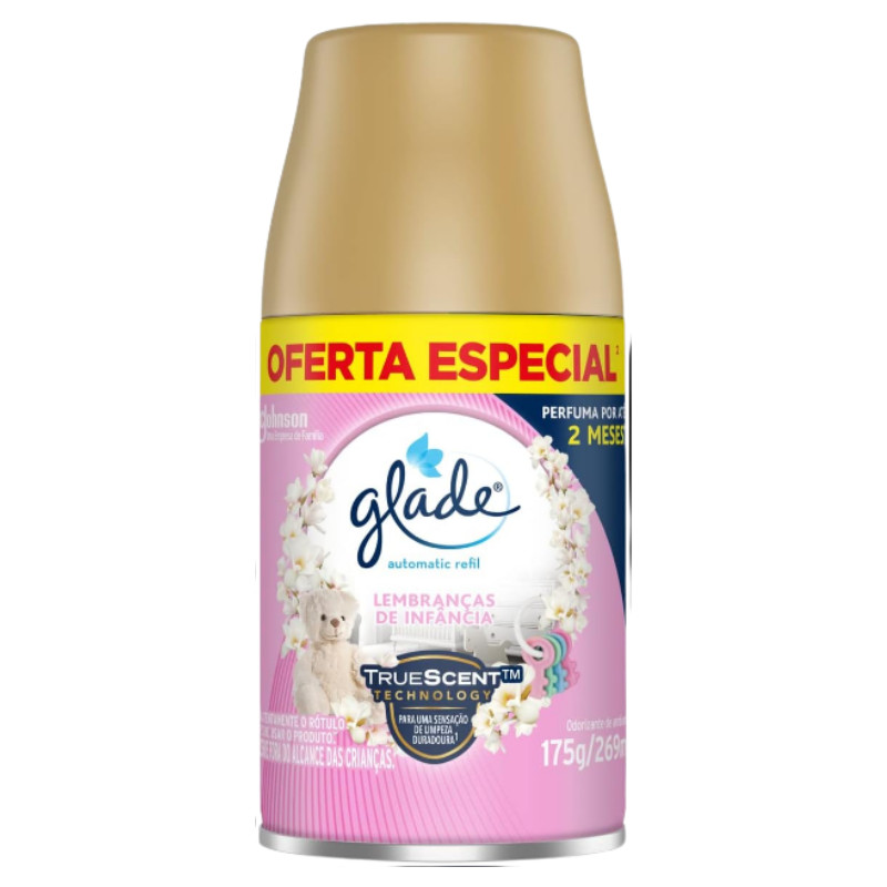 Refil de purificador Glade 175g/269ml Lembrança de infância