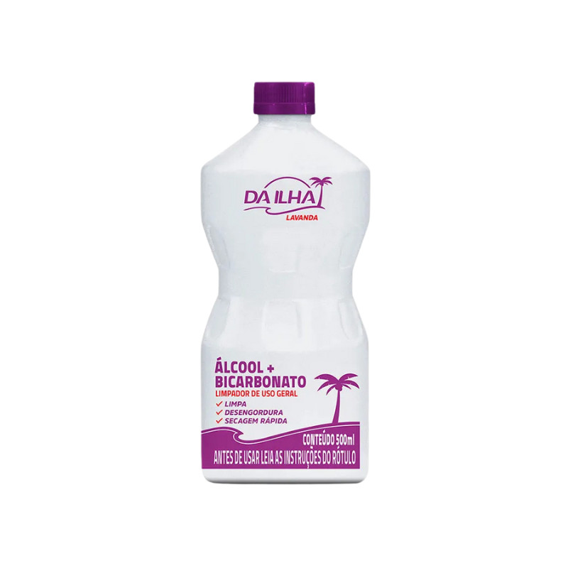 O Álcool com Bicarbonato Da Ilha Lavanda 1L