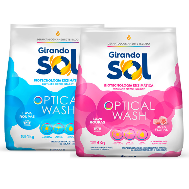 Lava roupa em pó 4kg Girando Sol