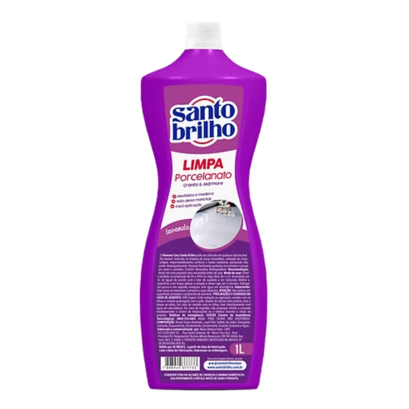Limpa porcelanato 1L Santo Brilho