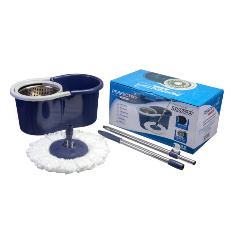 Mop Giratório Tornado Inox 12L Perfect Pro