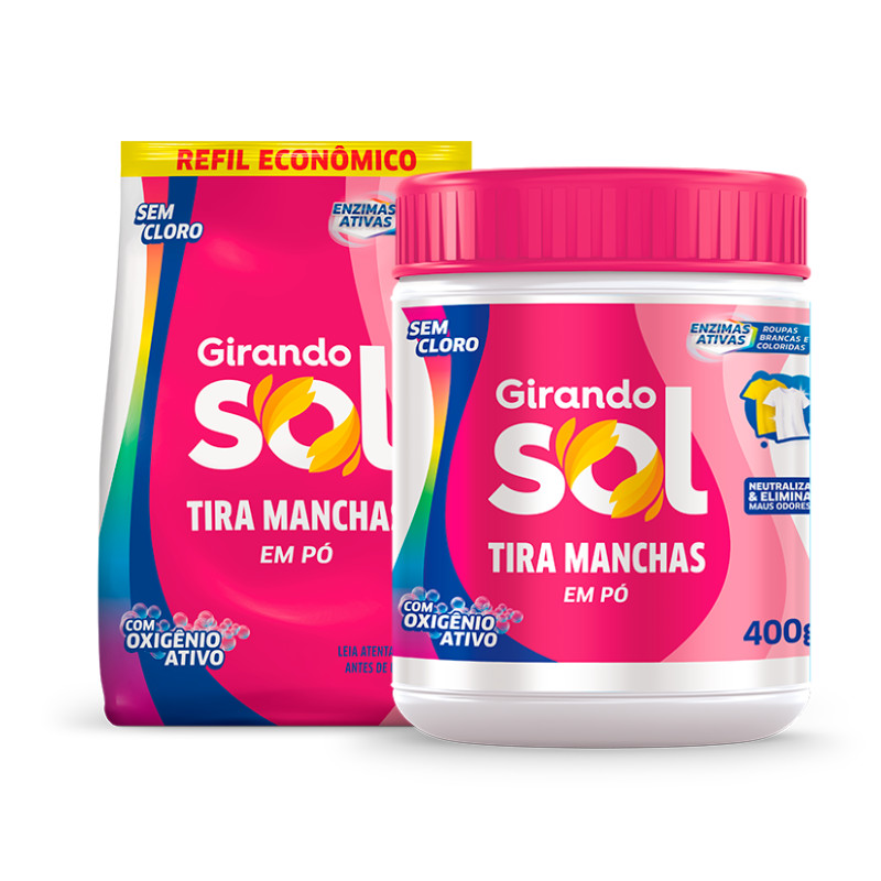 Tira manchas em pó 400g Girando Sol