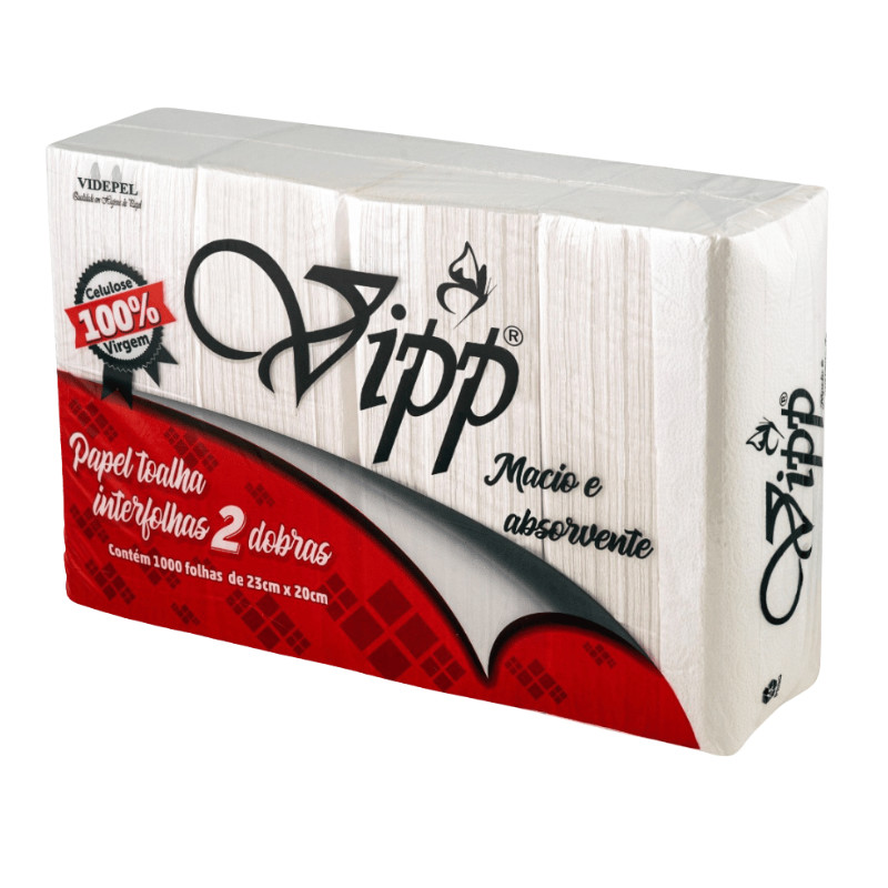 Papel Toalha Interfolha Vipp 23x20cm Videpel