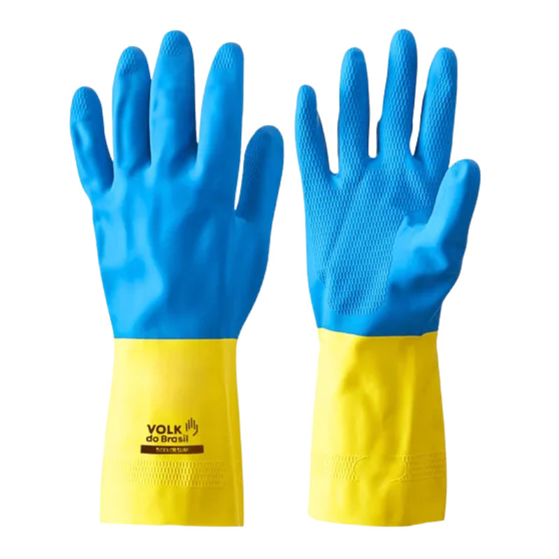 Luva Látex e Neoprene Bicolor M/G Volk do Brasil